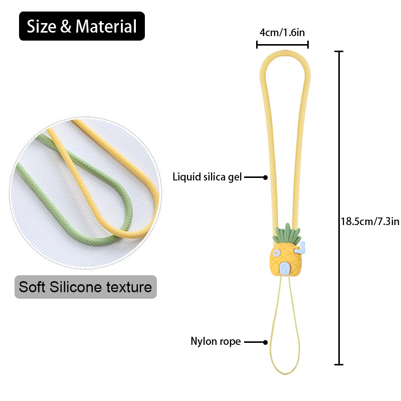 สายคล้องข้อมือ-ซิลิโคน-ลายการ์ตูนน่ารัก-กันตก-สีแคนดี้-สําหรับห้อยโทรศัพท์มือถือ