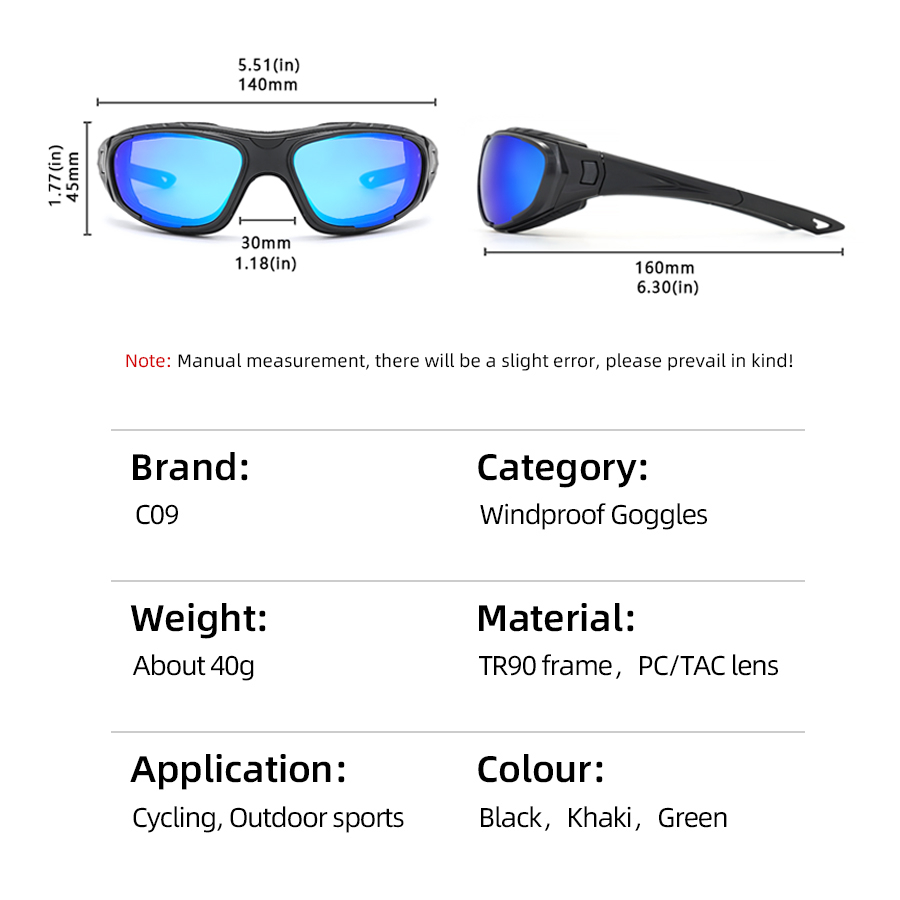 c09-แว่นตายุทธวิธี-แว่นตาโพลาไรซ์-แว่นตากันแดด-แว่นตายิงปลา-แว่นตากันแดด