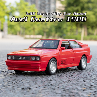 โมเดลรถยนต์ สเกล 1:36 Audi Quattro 1980 โลหะผสม ของเล่น ของขวัญวันเกิด สําหรับเด็กผู้ชาย