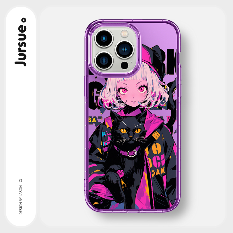 JURSUE เคสไอโฟน เคสซิลิโคนนุ่มกันกระแทกใสลายการ์ตูนน่ารักตลก เคส ...