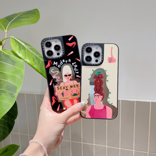 เคสโทรศัพท์มือถือ ป้องกันรอย ลายเลดี้ CT สไตล์โมเดิร์น สําหรับ iphone11 12 13 14 pro promax