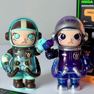 【ของแท้】ชุดกล่องสุ่ม Popmart MEGA SPACE MOLLY 100% V2 Series 9 แบบ สําหรับตกแต่งบ้านตุ๊กตา