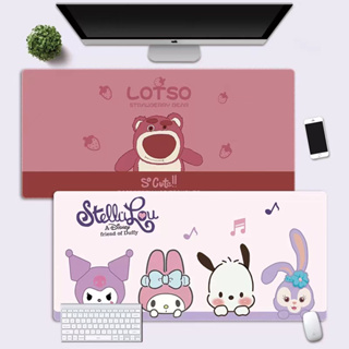 ❤ Lotso &amp; Winnie the Pooh❤ Cartoon waterproof mouse pad long computer desk pad 570*300mm