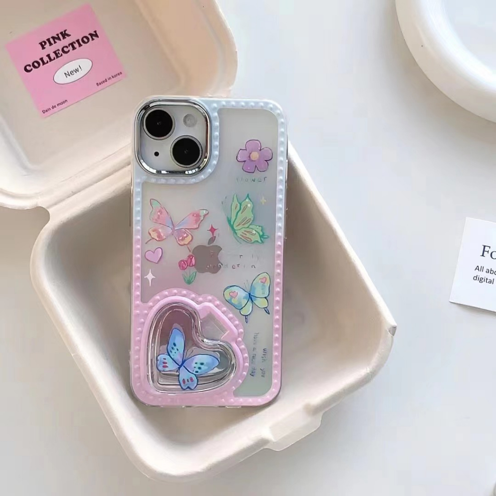 เคสโทรศัพท์มือถือ-tpu-แบบนิ่ม-ลายผีเสื้อ-สําหรับ-iphone-14-14promax-14pro-12pro-12promax-13-13pro-13promax