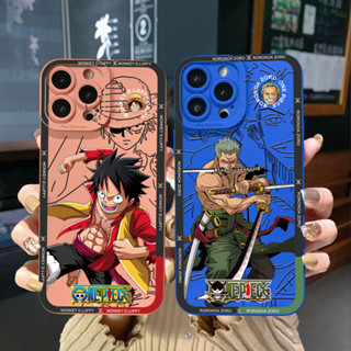 เคสป้องกันโทรศัพท์มือถือ ขอบสี่เหลี่ยม ลาย Zoro Luffy สําหรับ VIVO Y15A Y15S T1 5G T1X Y02S Y21S Y21A Y21S Y33S Y12S Y11S Y12A Y01 Y1S Y20s Y20A