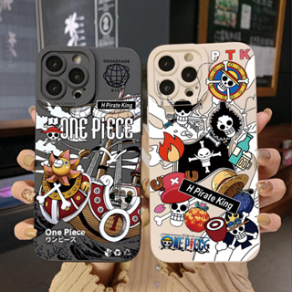 เคสป้องกันโทรศัพท์มือถือ ขอบสี่เหลี่ยม ลาย One Piece Pirate King สําหรับ Infinix Hot 20S 20i 30i 9 30 20 Play Smart 6 Plus X6823 Zero 5G 2023