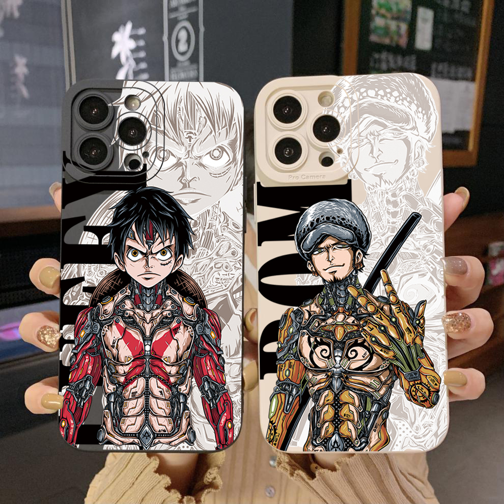 เคสป้องกันโทรศัพท์มือถือ-ขอบสี่เหลี่ยม-ลายวันพีชโจรสลัด-สําหรับ-iphone-14-plus-13-pro-max-12-iphone-11-xr-8-7-se-2022