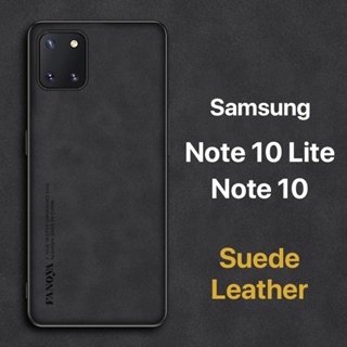 หนังกลับ เคส Samsung Note10 Note10Lite Case สัมผัสที่สบาย ป้องกันลายนิ้วมือ ขอบTPUนุ่ม ป้องกันกล้อง ปกป้องหน้าจอ กันกระแทก Galaxy note 10 lite