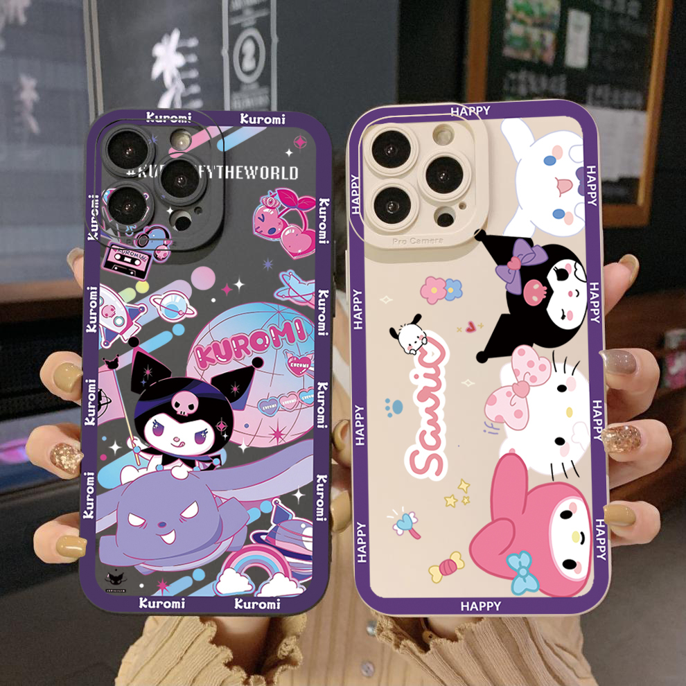 เคสโทรศัพท์มือถือ-ขอบสี่เหลี่ยม-แบบป้องกันเต็มเครื่อง-ลาย-melody-kitty-kurotmi-สําหรับ-infinix-hot-12i-10s-11-10-play-11s-10i-smart-6-hd-x6511-x657b-x6512-note-12-g96