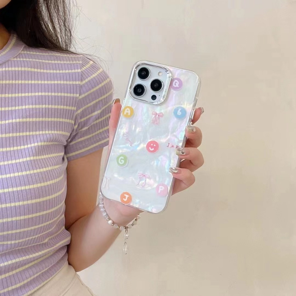 เคสโทรศัพท์มือถือ-tpu-แบบนิ่ม-ลายหน้ายิ้ม-ไล่โทนสี-สําหรับ-iphone-13pro-12pro-14-14promax-14pro-13promax