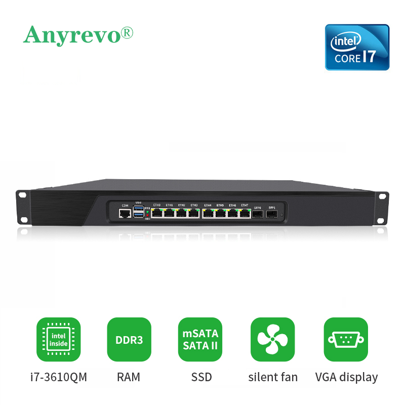 1u มาตรฐาน 19 นิ้ว Rack Mount Ethernet Firewall เครือข่ายความปลอดภัย ...
