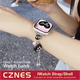 สายนาฬิกาข้อมือ สายโซ่ จี้รูปปลาดาว มอนสเตอร์ สําหรับ Iwatch รุ่น S6 S7 S8 S9 SE ขนาด 45 มม. 41 มม.