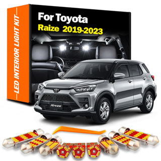 ชุดหลอดไฟ LED ติดภายในรถยนต์ สําหรับ Toyota Raize 2019 2020 2021 2022 2023 10 ชิ้น