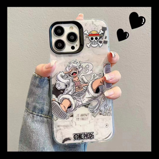 เคสโทรศัพท์มือถือ ซิลิโคนนิ่ม กันกระแทก ลายการ์ตูนลูฟี่ สําหรับ iPhone 14 Pro Max 13 Pro 12 Pro 11 Pro