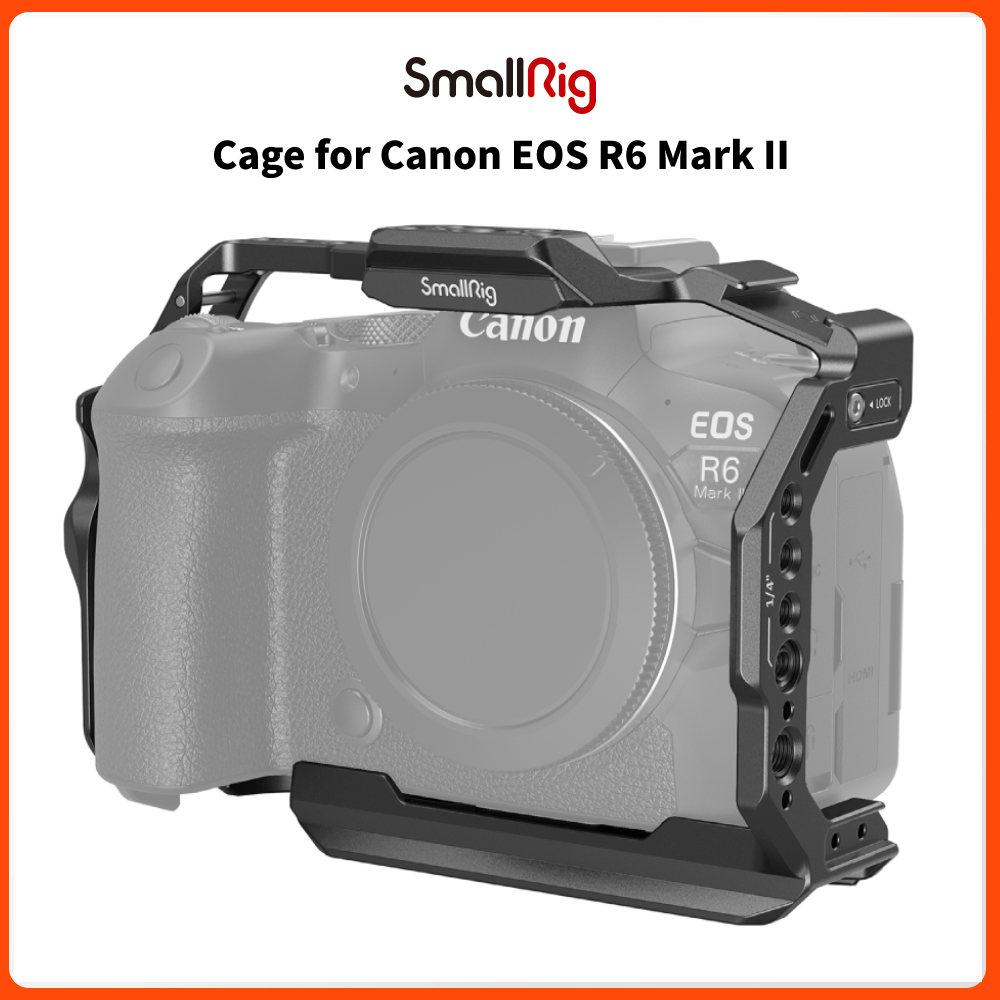 Smallrig R6 Mark II กรงกล้อง สําหรับ Canon R6 Mark II รางนาโต้คู่ ...