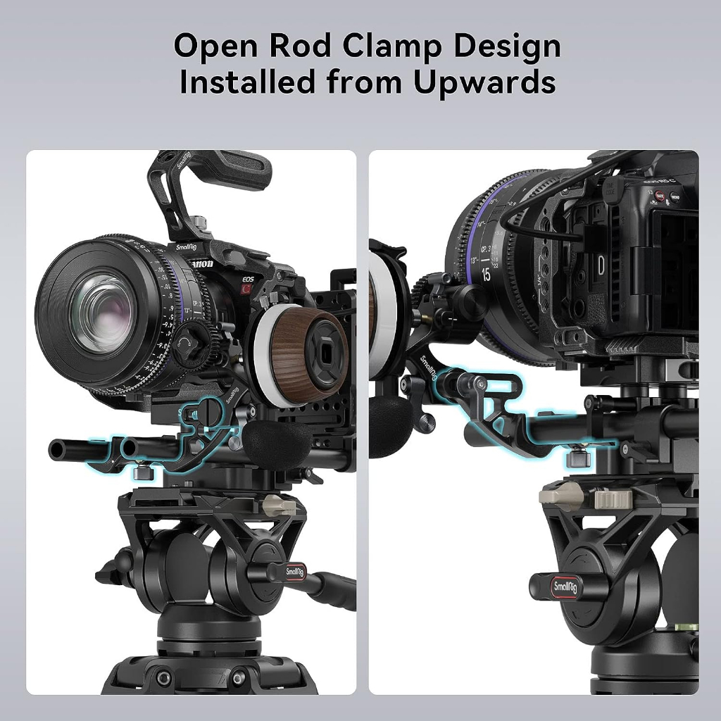 Smallrig แคลมป์แกนปลดเร็ว 15 มม. ปรับได้ สําหรับเลนส์โฟกัสคู่ 114 มม. ...
