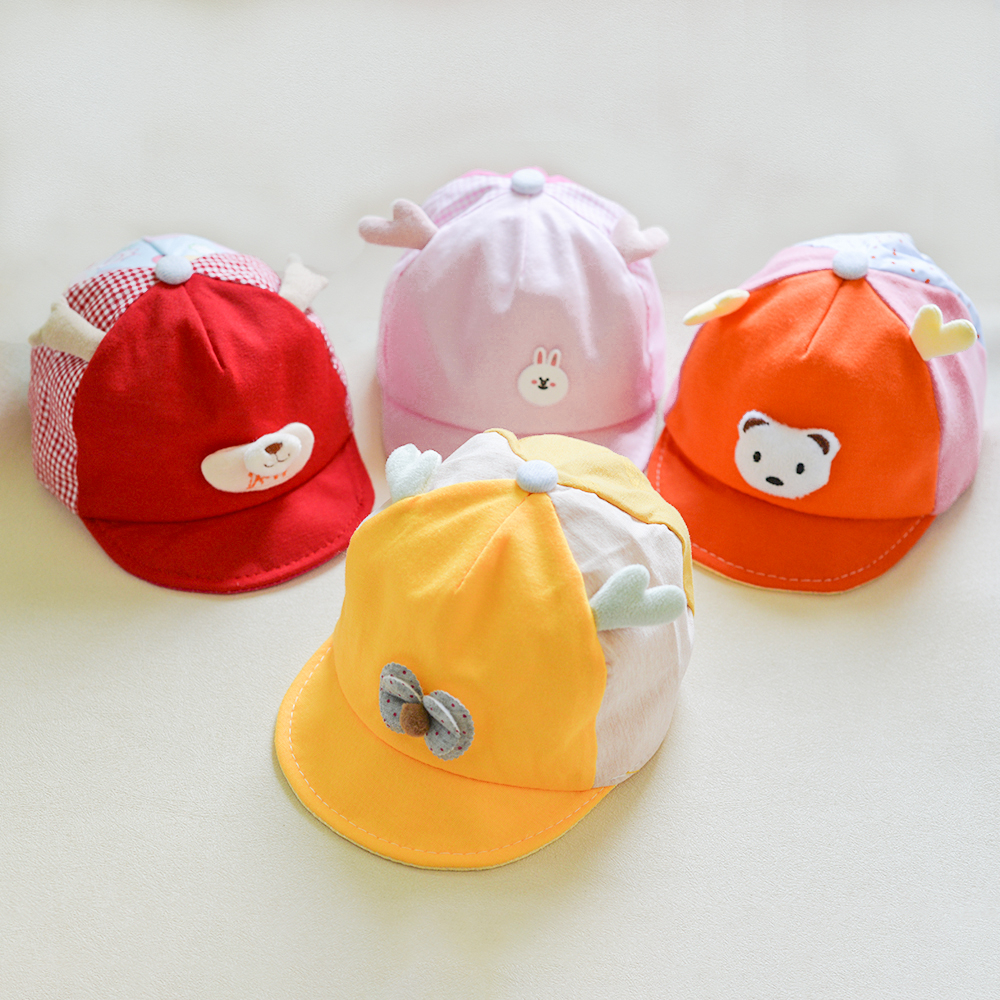 หมวกเบสบอล-แบบนิ่ม-ระบายอากาศได้ดี-ลายการ์ตูนสัตว์-3-มิติ-สําหรับเด็กผู้ชาย-และเด็กผู้หญิง-อายุ-0-6-เดือน