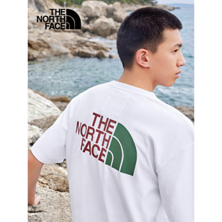 เสื้อยืดแขนสั้น ผ้าฝ้ายแท้ พิมพ์ลายโลโก้ The North Face สําหรับผู้ชาย 03KGP