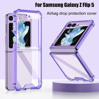 เคสโทรศัพท์มือถือ ซิลิโคนแข็ง กันกระแทก พร้อมบานพับ สําหรับ Samsung Galaxy Z Flip 5 5G Z Flip5 ZFlip5