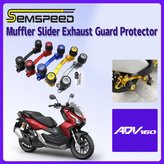 【SEMSPEED】ตัวสไลด์ท่อไอเสีย อลูมิเนียม คุณภาพสูง สําหรับ Honda ADV160 ADV 160 2022-2023