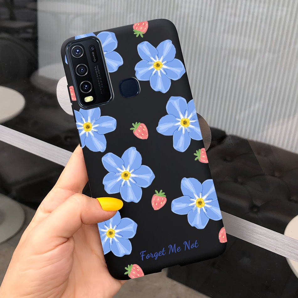 Vivo Y30 Y30i Y50 1935 1938 4G 2020 พิมพ์น่ารัก เจลลี่ ซิลิโคน เคส
