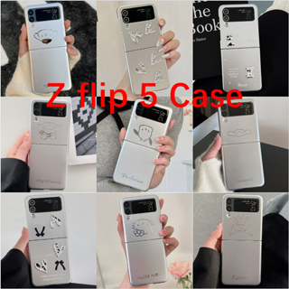 เคสป้องกันโทรศัพท์มือถือ หน้าจอพับได้ กันกระแทก ลายหน้ายิ้ม สําหรับ Samsung Galaxy Z Flip 5 Z Flip5