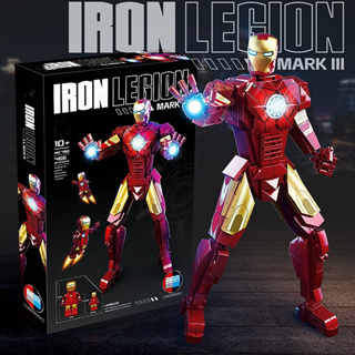 ชุดของเล่นตัวต่อ Avengers Iron Man Marvel Superhero เสริมการศึกษา สําหรับเด็ก