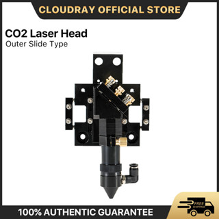 Cloudray CO2 Laser Head for Dia.20mm FL 50.8/63.5mm Lens D25mm Mirror Outer Slider Type with Air Assist Nozzle