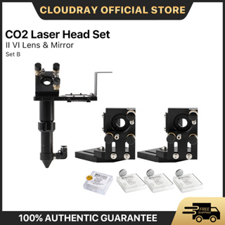 Cloudray ชุดหัวเลเซอร์ Co2 II-VI Lens D20 FL50.8 63.5 101.6 มม. พร้อมกระจก 25 มม. สําหรับเครื่องแกะสลักเลเซอร์ Co2