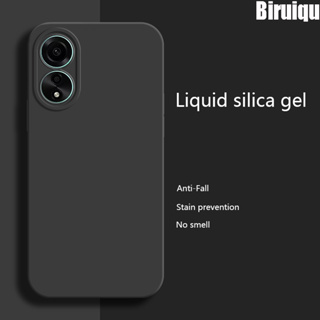 Biruiqu ใหม่ เคสโทรศัพท์ซิลิโคน กันกระแทก รอบเลนส์กล้อง สําหรับ OPPO A78 4G