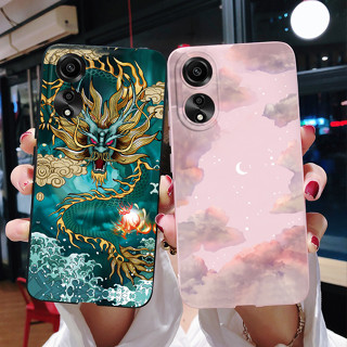 เคสโทรศัพท์มือถือ ซิลิโคนนุ่ม ลายมังกรน่ารัก สําหรับ Oppo A78 4G 2023 A78 A 78 CPH2565