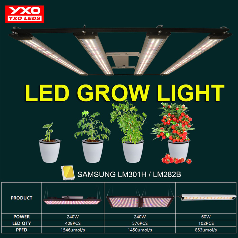 240W led grow light Bar SamsungLM301H ปรับความสว่างได้ ไฟปลูกผัก ไฟปลูก ...