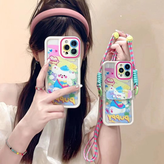 เคสโทรศัพท์มือถือ Tpu แบบนิ่ม ลายการ์ตูน มีสายโซ่ สําหรับ iPhone 13promax 11tpu 13pro 14 14promax 14pro 12pro 12promax