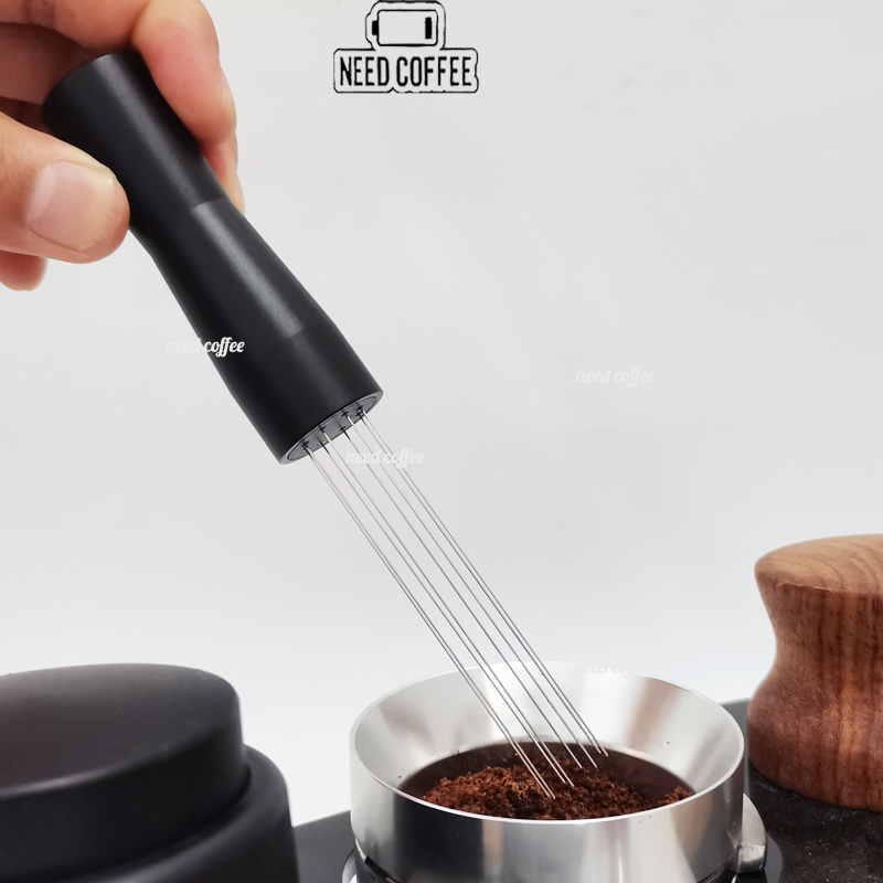 Need Coffee เข็มเกลี่ยผงกาแฟ แกนสแตนเลส ที่เกลี่ยผงกาแฟ Cloth Powder