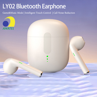 ต้นฉบับ TWS LY02 หูฟังบลูทู ธ สําหรับ iPhone Xiaomi Samsung Android หูฟังลดเสียงรบกวนแบบสัมผัส ชุดหูฟังบลูทู ธ ไร้สายที่รองรับชุดหูฟังไร้สาย Pro หูฟังไร้สาย