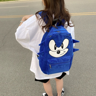 กระเป๋าเป้สะพายหลัง กระเป๋านักเรียน ลายการ์ตูน Sonic น่ารัก จุของได้เยอะ HZFTR1647