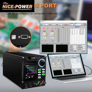 【Nice-Power】สวิตช์ควบคุมแรงดันไฟฟ้า Dc 30V 10A 60V 5A ชาร์จเร็ว 220V RS232