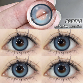 【graded Lens -1.00~-6.00】SparkleGirl🧿 คอนแทคเลนส์ BUBBLE GRAY สีเทา สีน้ําตาล สีฟ้า 14.5 มม บิ๊กอาย คอนแทคเลนส์สี