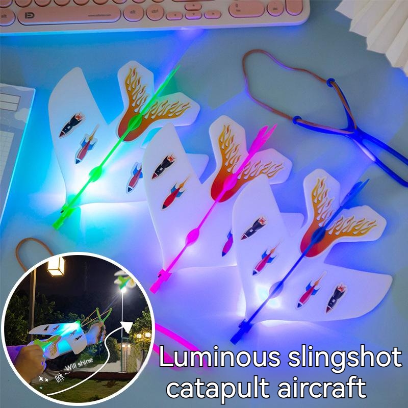 ขายดี-หนังสติ๊กเรืองแสง-led-เครื่องบิน-กระพริบ-ของเล่นสําหรับเด็ก