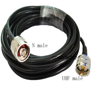 สายเคเบิ้ลเชื่อมต่อ LMR195 RFCoaxial 50ohm 1 2 3 5 10 15 เมตร ตัวผู้ เป็น BNC ตัวผู้