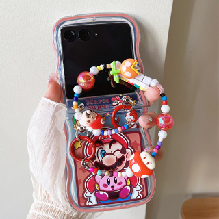 เคสมือถือ แบบนิ่ม ลายการ์ตูนหมีน่ารัก กันกระแทก สําหรับ Moto Razr 40 Ultra Mario kaws Moto Razr40