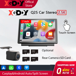 กล้องติดรถยนต์ XGODY Q25 -1 กล้องติดรถยนต์ 1440P มุมมอง 145 องศา มีกล้องหลัง 1080P รองรับ Carplay Android auto