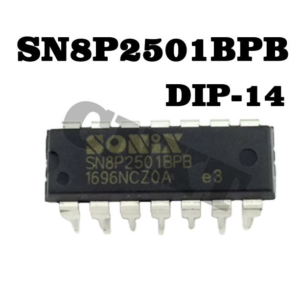 10ชิ้น SN8P2501BPB SN8P2501 ใหม่เดิม DIP14 พัดลมไฟฟ้าบล็อกในตัว ...