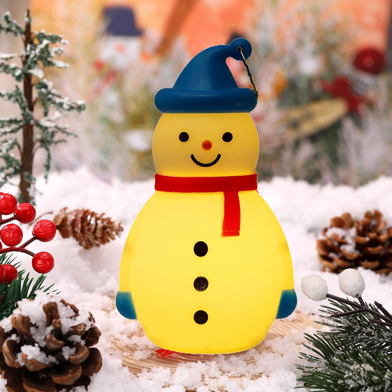 แสงมนุษย์หิมะ-ไฟคริสต์มาสหมวกสีแดง-ตุ๊กตาน่ารัก-led-จี้-christmas-ตกแต่ง-ของขวัญของเล่นเด็ก