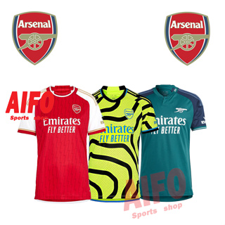 เสื้อกีฬาแขนสั้น ลายทีมชาติฟุตบอล Arsenal Jersey 23 24 ชุดเหย้า คุณภาพสูง สําหรับผู้ชาย