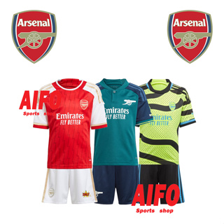 เสื้อกีฬาแขนสั้น ลายทีมชาติฟุตบอล Arsenal FC 23 24 ชุดเหย้า คุณภาพสูง สําหรับเด็ก