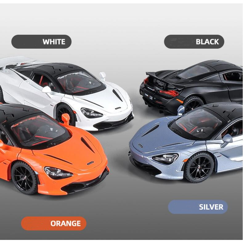 โมเดลรถยนต์-mclaren-720s-สเกล-1-24-ของเล่นสําหรับเด็กผู้ชาย-ของขวัญวันเกิด