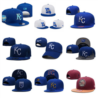 MLB Kansas City Royals หมวกปีกปีกแบนแบบปรับได้หมวกกีฬากลางแจ้ง