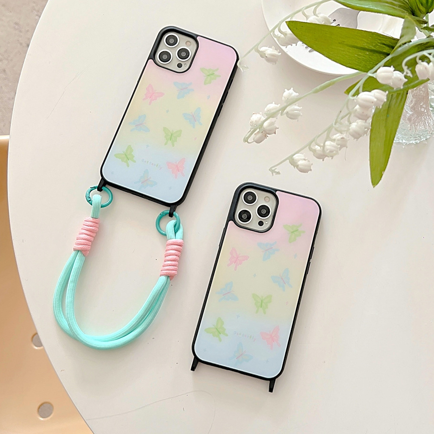 เคสโทรศัพท์มือถืออะคริลิค-ขอบสีดํา-สองรู-พิมพ์ลาย-สําหรับ-iphone-14-pro-max-13-pro-max-12-pro-max