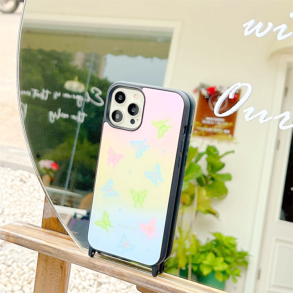 เคสโทรศัพท์มือถืออะคริลิค-ขอบสีดํา-สองรู-พิมพ์ลาย-สําหรับ-iphone-14-pro-max-13-pro-max-12-pro-max